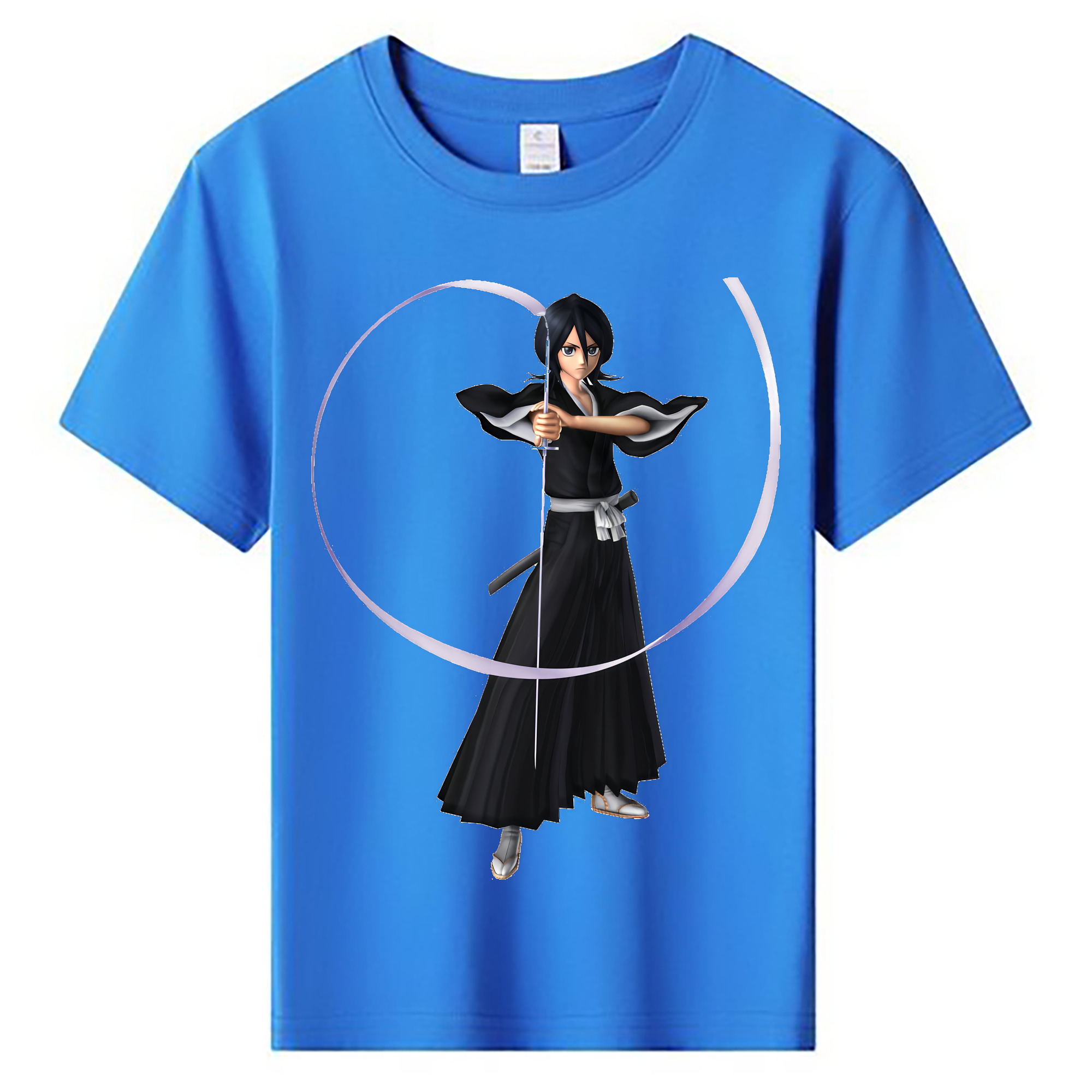 （画像用） ブリーチ 朽木ルキア BLEACH Kuchiki Rukia 綿100％キッズTシャツ（フロントプリント）